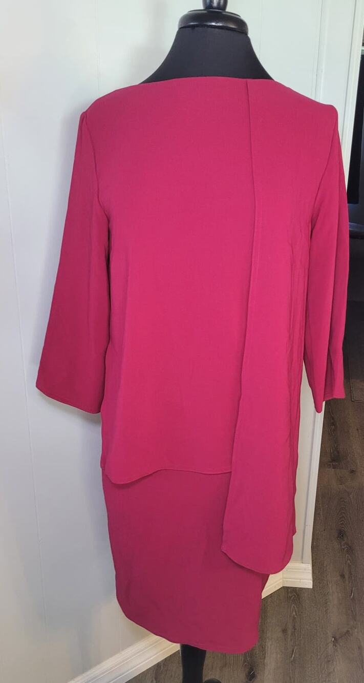 VTG Tom & Linda Platt Pink 60s Style Dress Sz 10